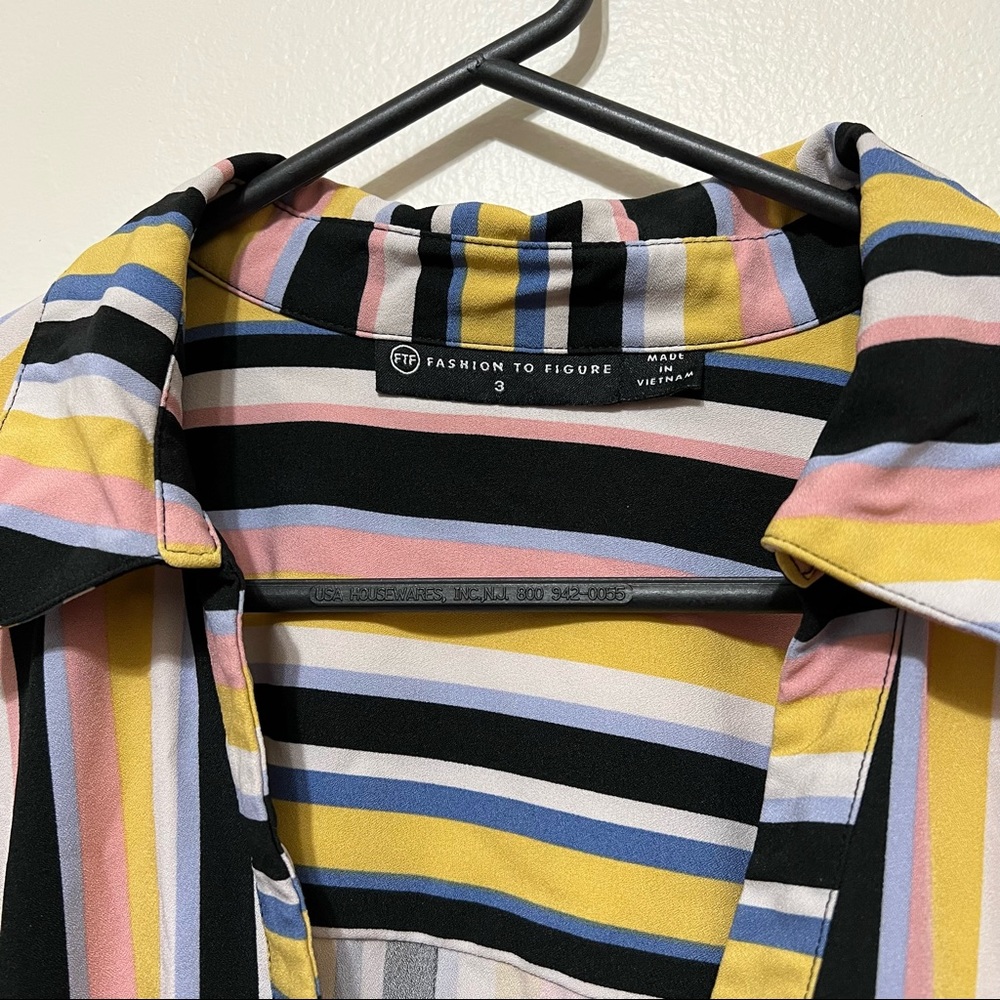 FTF Striped Shirt Dress - Picture 2 of 5